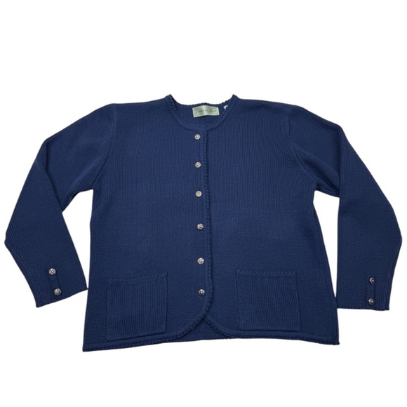 Northern Isles Blue Knit Cardigan - Picture 2 of 7